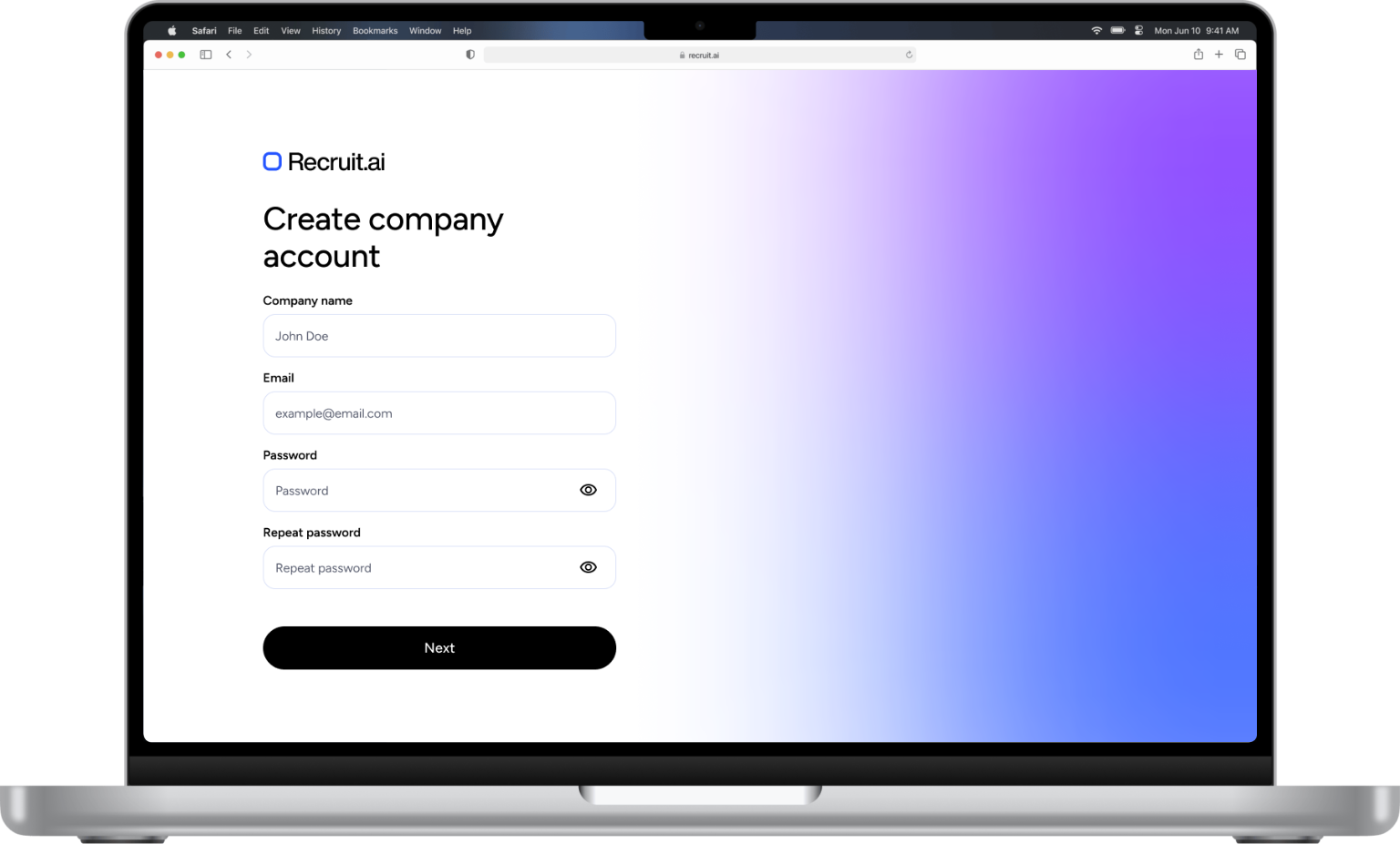 Responsive web design for a Croatian real estate investment platform displayed on laptop, tablet, and smartphone screens, showing the homepage with headline “Invest in Croatia like it’s your homeland,” property listing drop-down menu featuring Beachside Hotel Rivera options, and navigation links for investments and property search